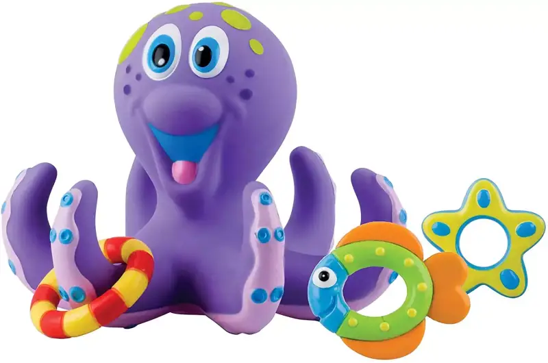 Juguete de Baño Pulpo Flotante con Anillos Juguete de Baño Pulpo Flotante con Anillos