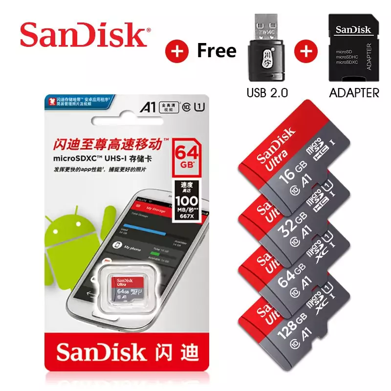 Tarjetas MicroSD Sandisk A1 Tarjetas MicroSD Sandisk A1