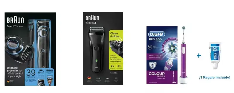 Descuento del 30% en Braun y Oral B Descuento del 30% en Braun y Oral B