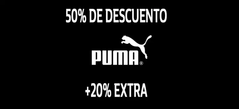 20% de dto. EXTRA en PUMA 20% de dto. EXTRA en PUMA