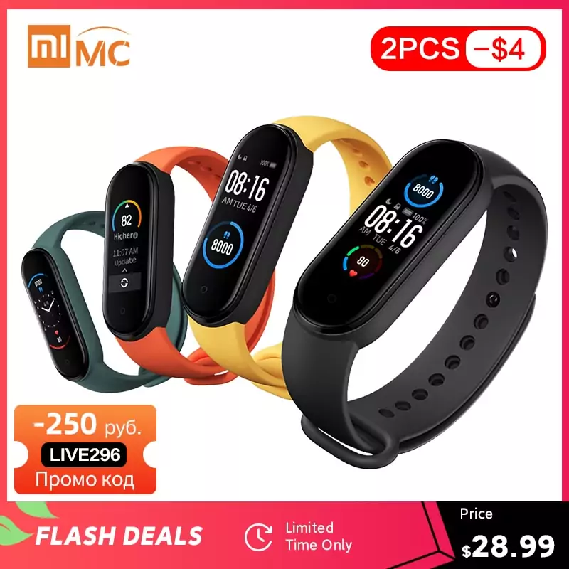 Xiaomi Mi Band 5 + Film Protector Xiaomi Mi Band 5 + Film Protector