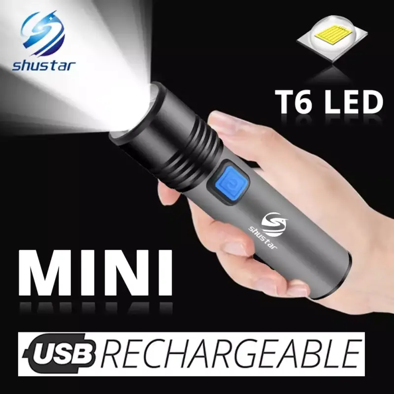 Linterna LED Shustar T6 5 modos Linterna LED Shustar T6 5 modos