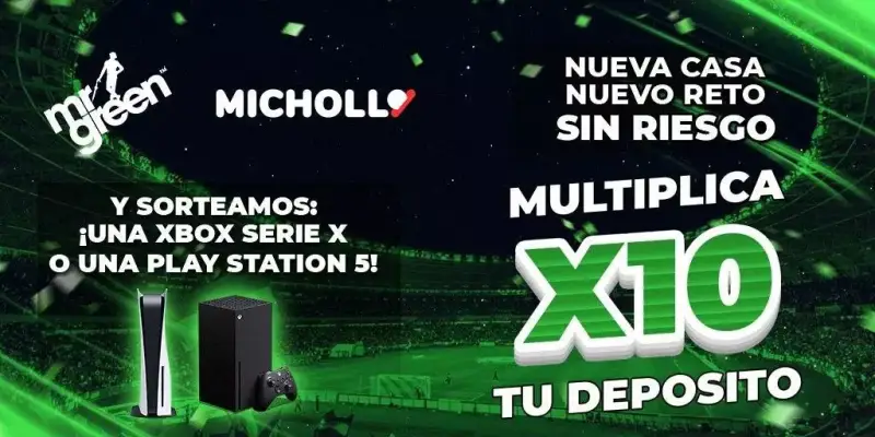 Reto Multiplica x10 tu depósito + Sorteo de una PS5 o XBOX Reto Multiplica x10 tu depósito + Sorteo de una PS5 o XBOX