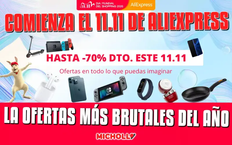 Inicia en breve el 11.11 de Aliexpress Inicia en breve el 11.11 de Aliexpress