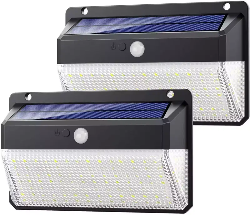 2 focos solares 108 LED 2 focos solares 108 LED