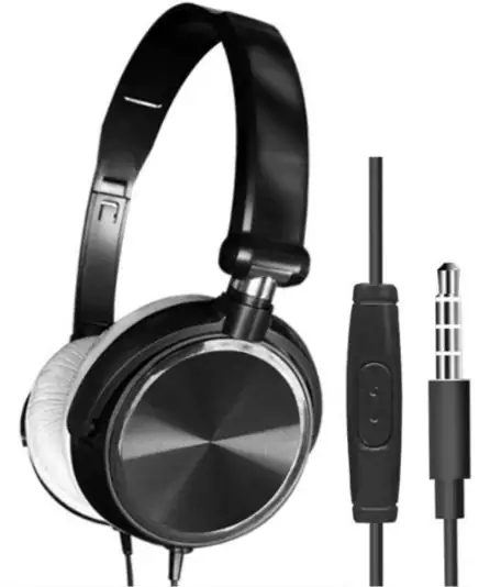 Auriculares estéreo con micrófono plegables Auriculares estéreo con micrófono plegables