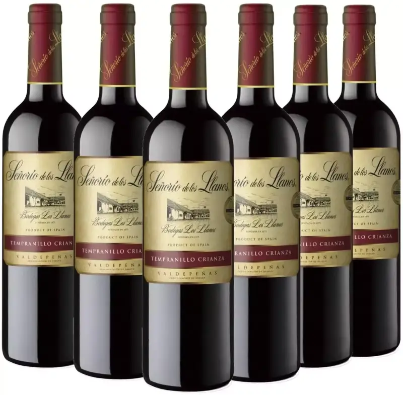 6x750ml vino Señorío de los Llanos Crianza