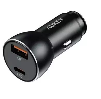 Cargador de Coche USB-C y USB 48W Aukey Cargador de Coche USB-C y USB 48W Aukey