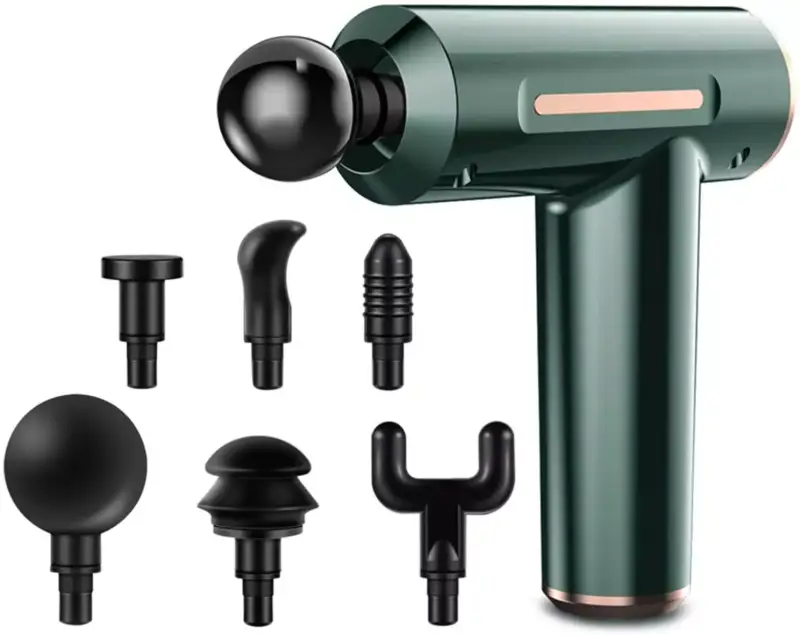 Pistola de masaje Anself 5 velocidades 6 cabezales Pistola de masaje Anself 5 velocidades 6 cabezales