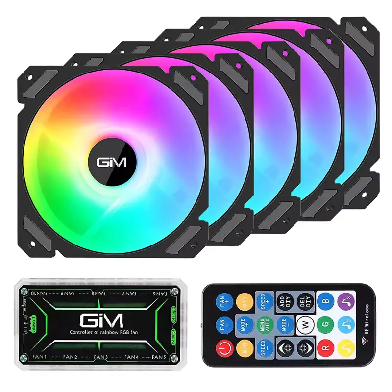 Set 5 ventiladores A-RGB 120CM + Accesorios Set 5 ventiladores A-RGB 120CM + Accesorios