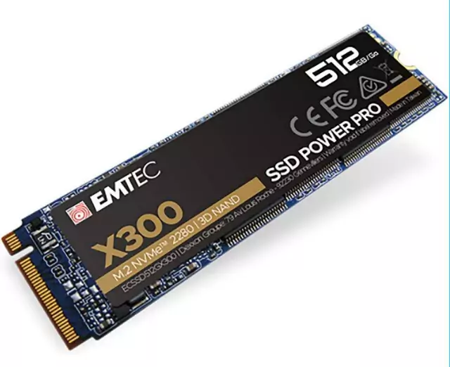 SSD Emtec X300 NVMe 512GB SSD Emtec X300 NVMe 512GB