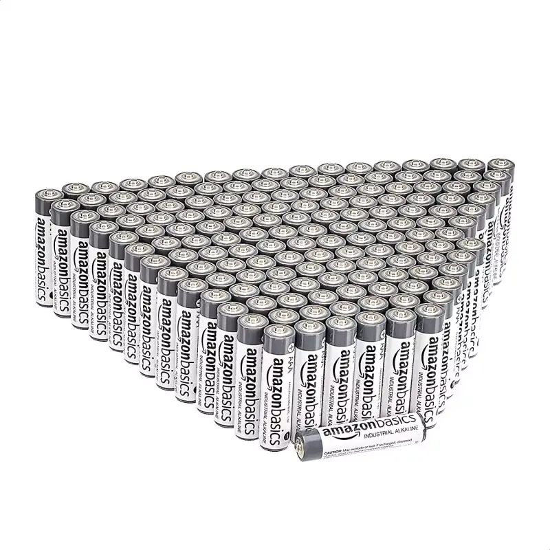 200 Pilas alcalinas AAA de uso industrial Amazon Basics 200 Pilas alcalinas AAA de uso industrial Amazon Basics