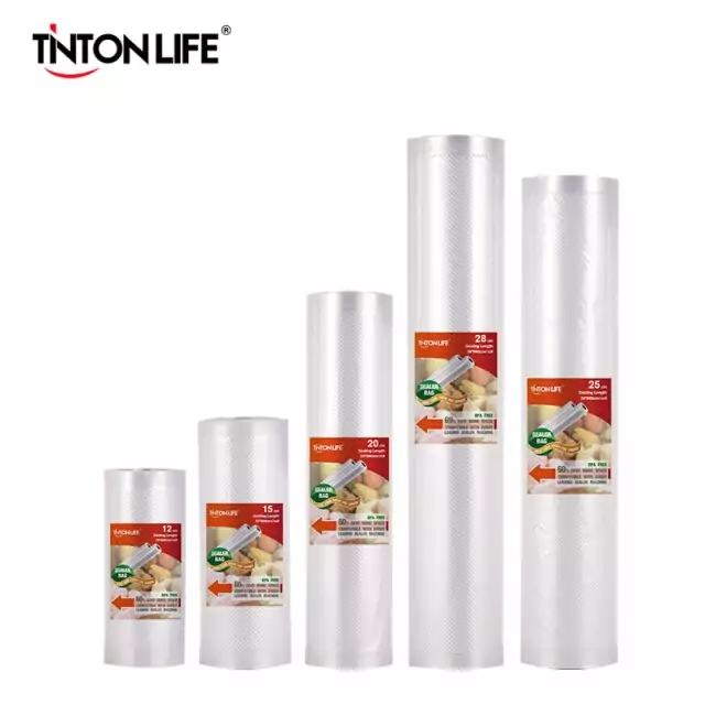Lote 5 Rollos de bolsas para conservación de alimentos al vacío Lote 5 Rollos de bolsas para conservación de alimentos al vacío