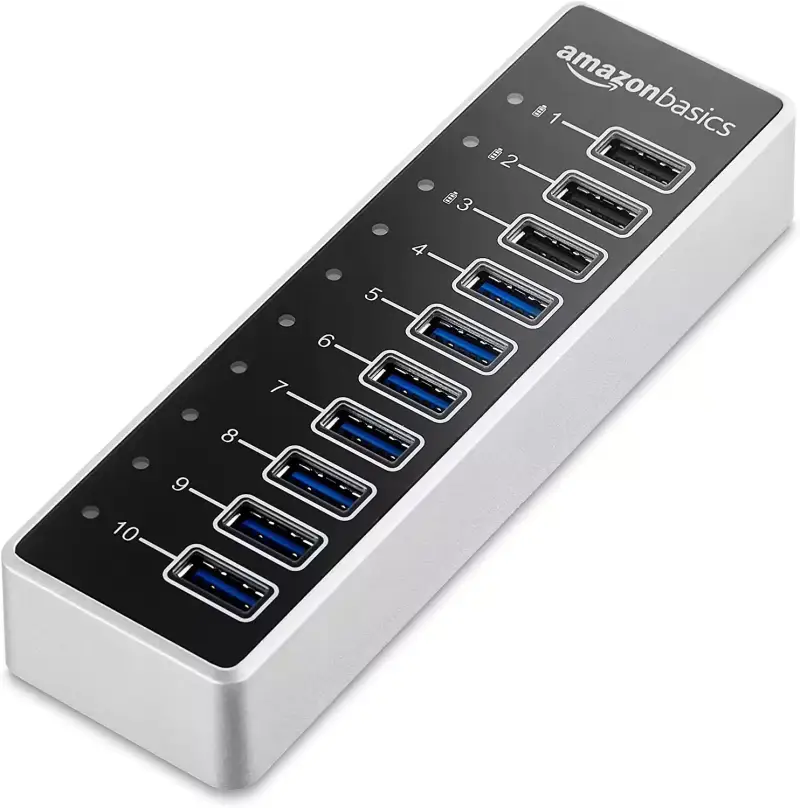 HUB USB3.0 10 Puertos con 65W HUB USB3.0 10 Puertos con 65W