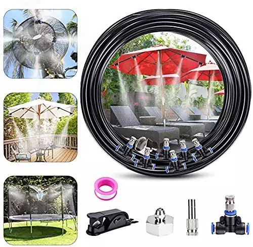 Sistema de riego por neblina 10M + 12 Boquillas + Accesorios Sistema de riego por neblina 10M + 12 Boquillas + Accesorios
