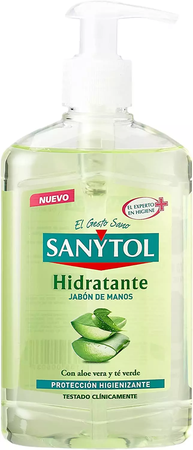 Jabón de manos Sanytol Hidratante 250ml con Aloe Vera Jabón de manos Sanytol Hidratante 250ml con Aloe Vera