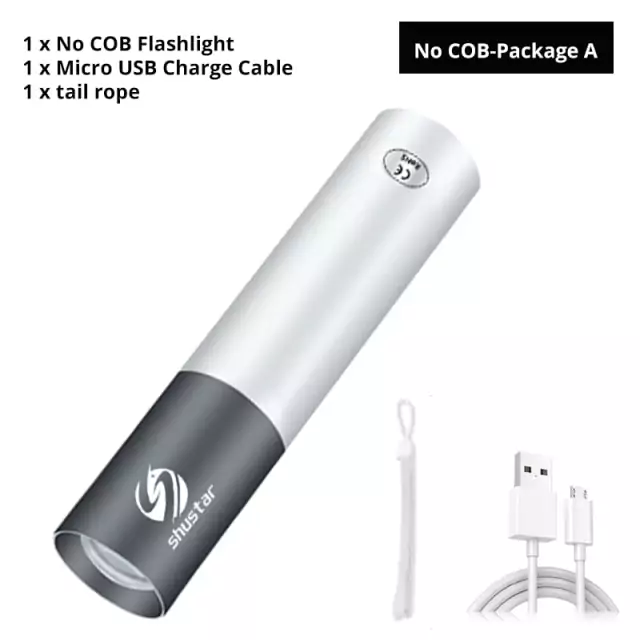 Mini linterna LED recargable USB Mini linterna LED recargable USB