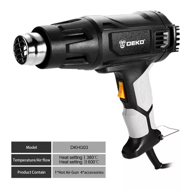 Pistola de calor Deko 2000W Pistola de calor Deko 2000W