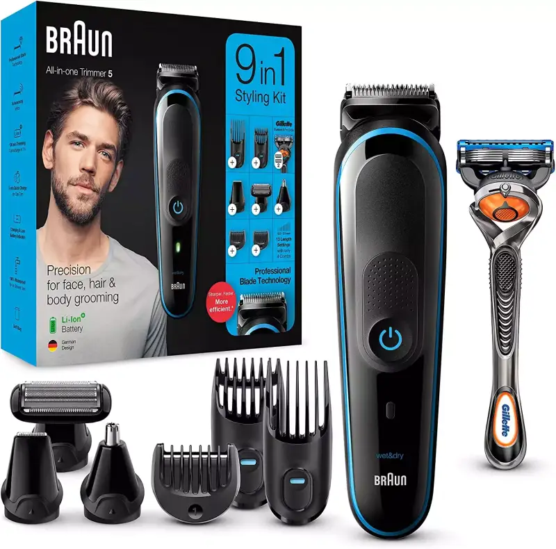 Recortadora de barba 9 en 1 Braun MGK 5280 Recortadora de barba 9 en 1 Braun MGK 5280