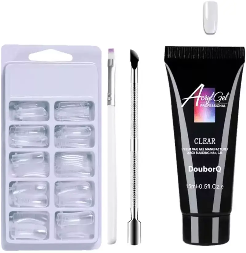 Kit de gel de uñas con 100 puntas Kit de gel de uñas con 100 puntas