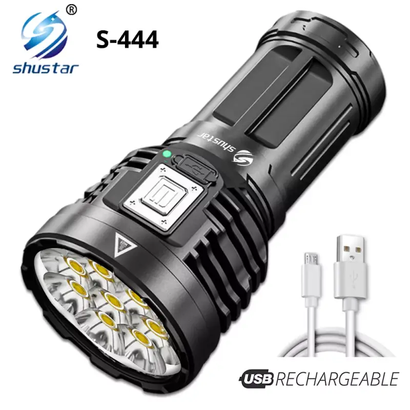 Linterna LED COB 8 diodos recargable Linterna LED COB 8 diodos recargable