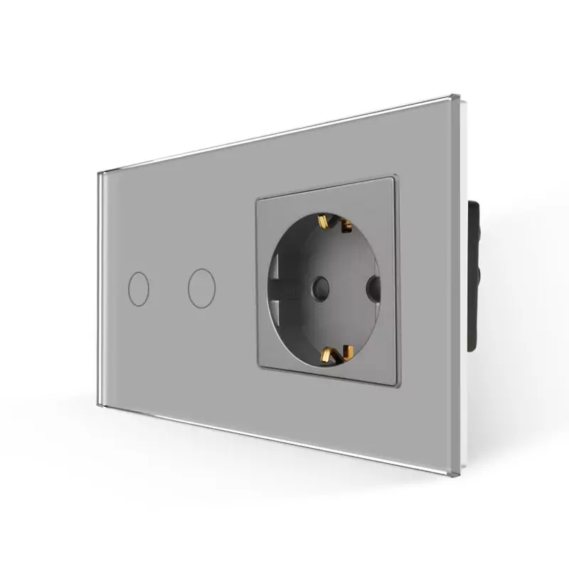 Interruptor Táctil de pared con enchufe Interruptor Táctil de pared con enchufe