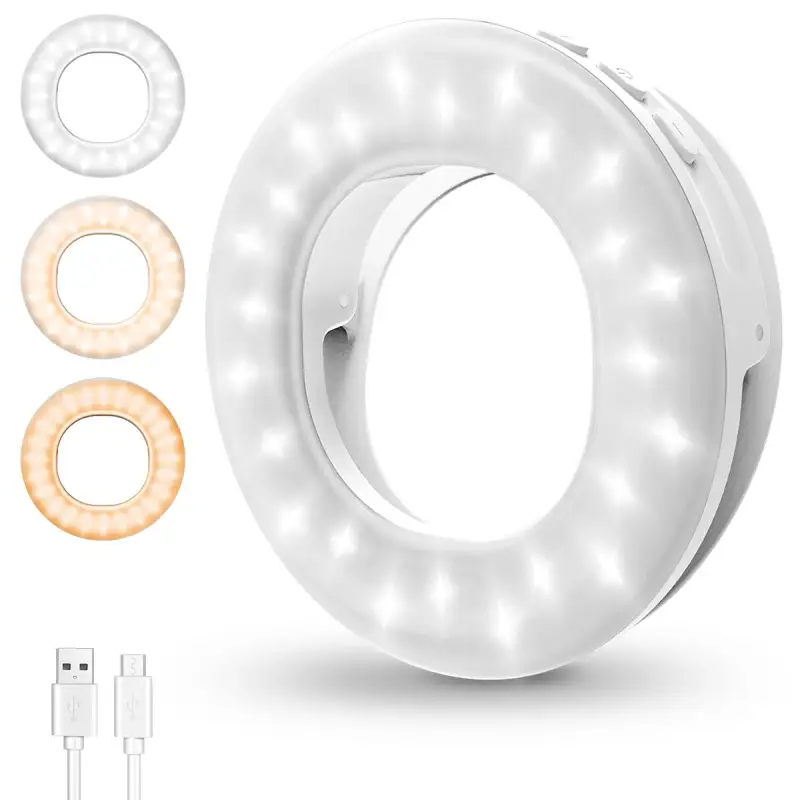 Anillo de luz LED con carga USB Anillo de luz LED con carga USB
