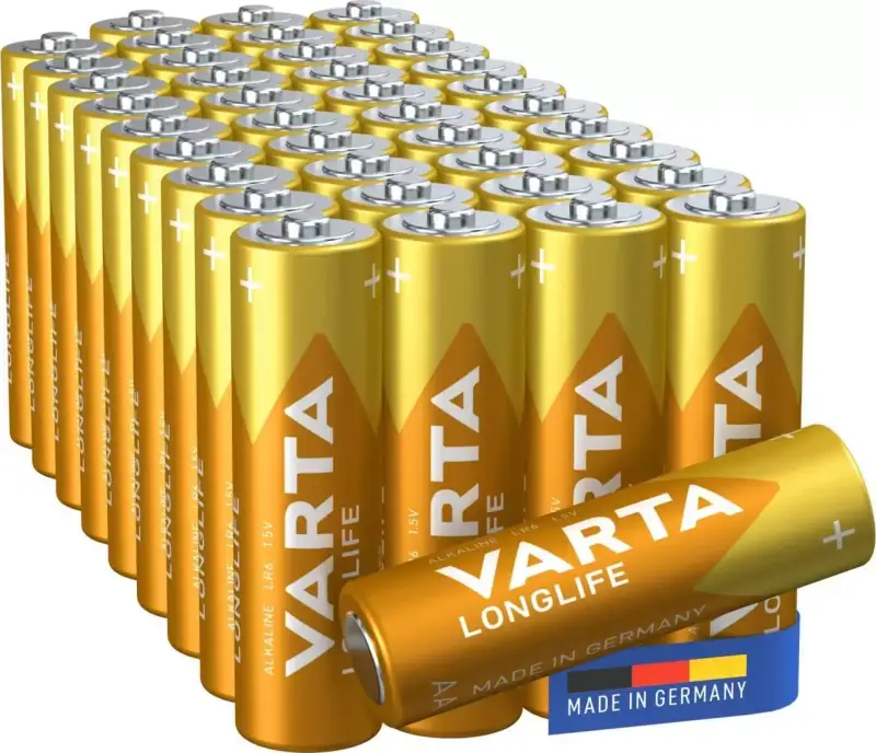 Set 40 pilas Longlife AA Varta Set 40 pilas Longlife AA Varta