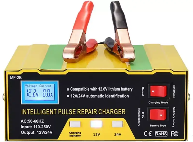 Cargador de baterías 12V LCD Cargador de baterías 12V LCD
