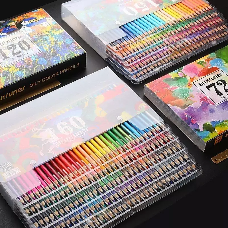 Juego de 48 lápices de acuarela para dibujo Brutfuner Juego de 48 lápices de acuarela para dibujo Brutfuner