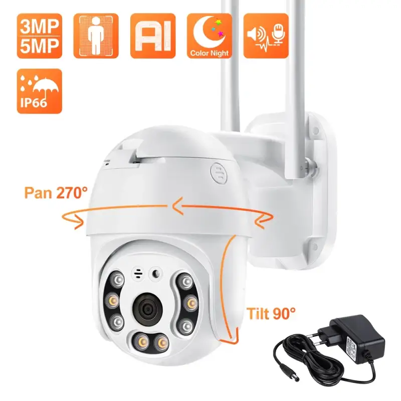 Cámara de vigilancia Techage 1080P HD WiFi Cámara de vigilancia Techage 1080P HD WiFi