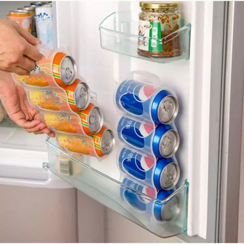 Caja de almacenamiento para latas en frigorífico Caja de almacenamiento para latas en frigorífico