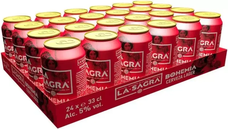 24 latas Cerveza La Sagra Bohemia 330ml 24 latas Cerveza La Sagra Bohemia 330ml