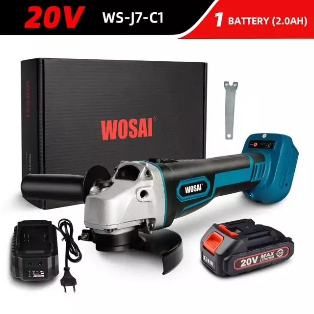 Amoladora Angular e Inalámbrica Wosai 20V Amoladora Angular e Inalámbrica Wosai 20V