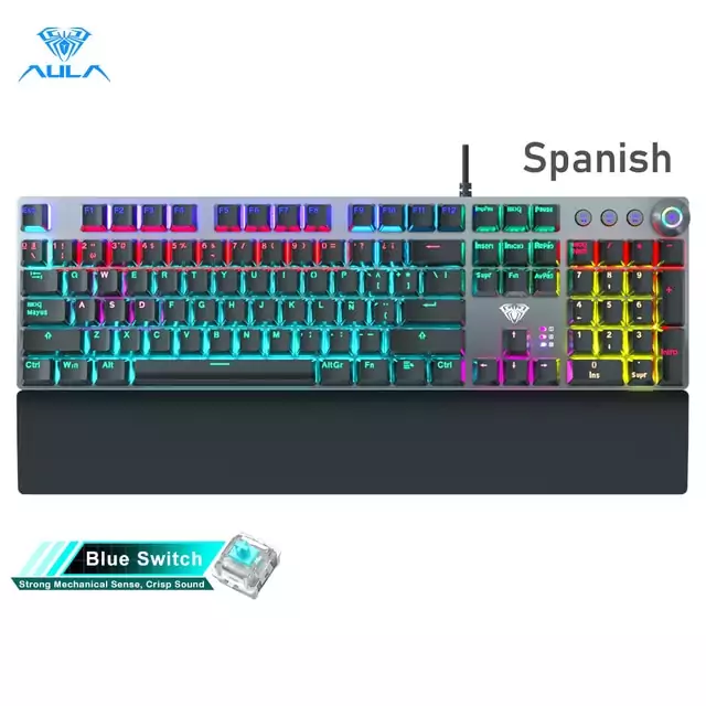 Teclado mecánico Gaming 108 teclas Spanish Teclado mecánico Gaming 108 teclas Spanish