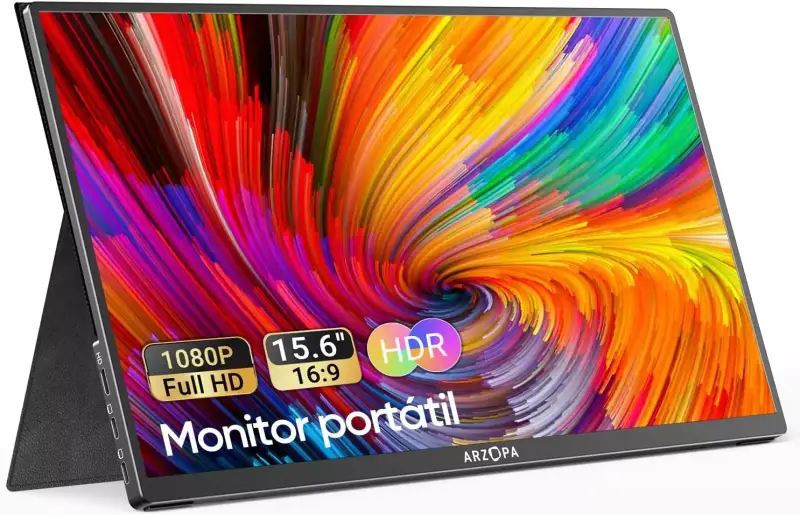 Monitor Portatil FullHD Arzopa 15,6" IPS Monitor Portatil FullHD Arzopa 15,6" IPS