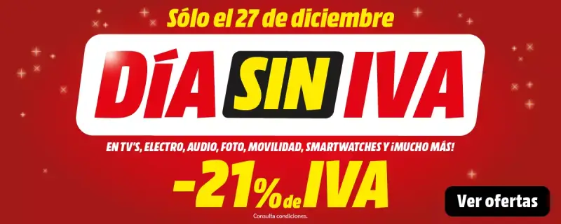 Día sin IVA en MediaMarkt Día sin IVA en MediaMarkt