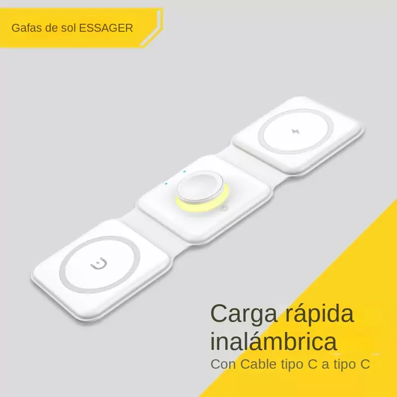 Cargador inalámbrico Qi 3 en 1 Essager 15W Cargador inalámbrico Qi 3 en 1 Essager 15W