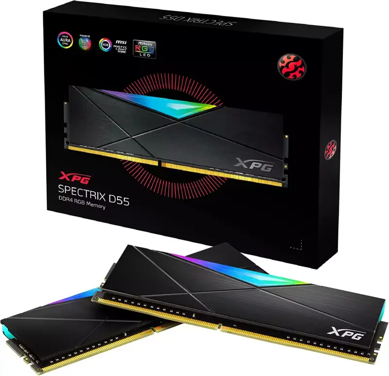 Kit RAM 32GB DDR4 3600Mhz XPG Spectrix D55 RGB Kit RAM 32GB DDR4 3600Mhz XPG Spectrix D55 RGB