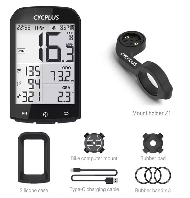 Ciclocomputador M1 con GPS para bicicleta Ciclocomputador M1 con GPS para bicicleta