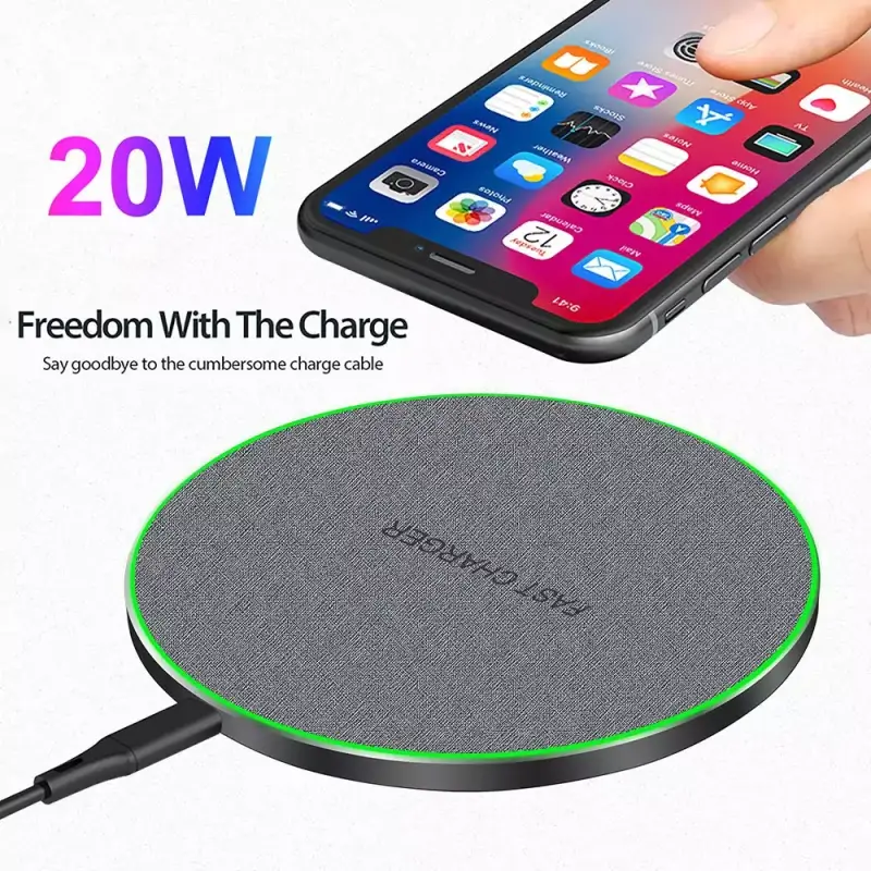 Cargador inalámbrico Qi de 20W Cargador inalámbrico Qi de 20W