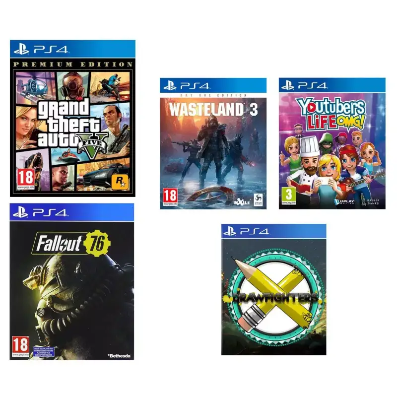 Pack 5 Juegos para PS4 Pack 5 Juegos para PS4