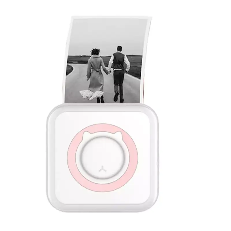 Mini impresora térmica portátil + Rollo papel 5,7mm Mini impresora térmica portátil + Rollo papel 5,7mm