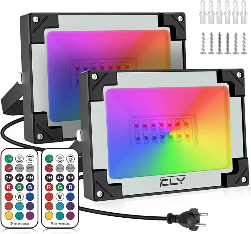 2x Foco RGB LED 25W 2x Foco RGB LED 25W