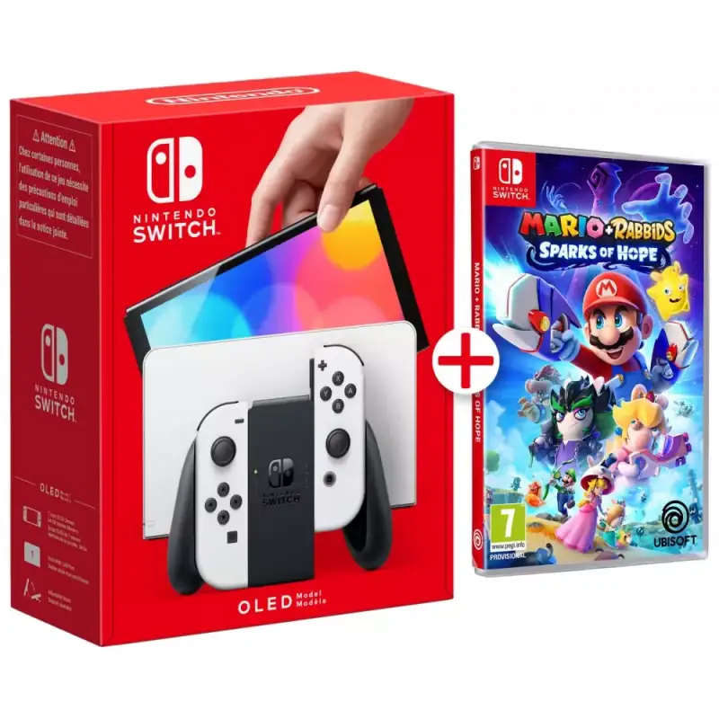Nintendo Switch OLED + Mario Rabbids Sparks of Hope Nintendo Switch OLED + Mario Rabbids Sparks of Hope