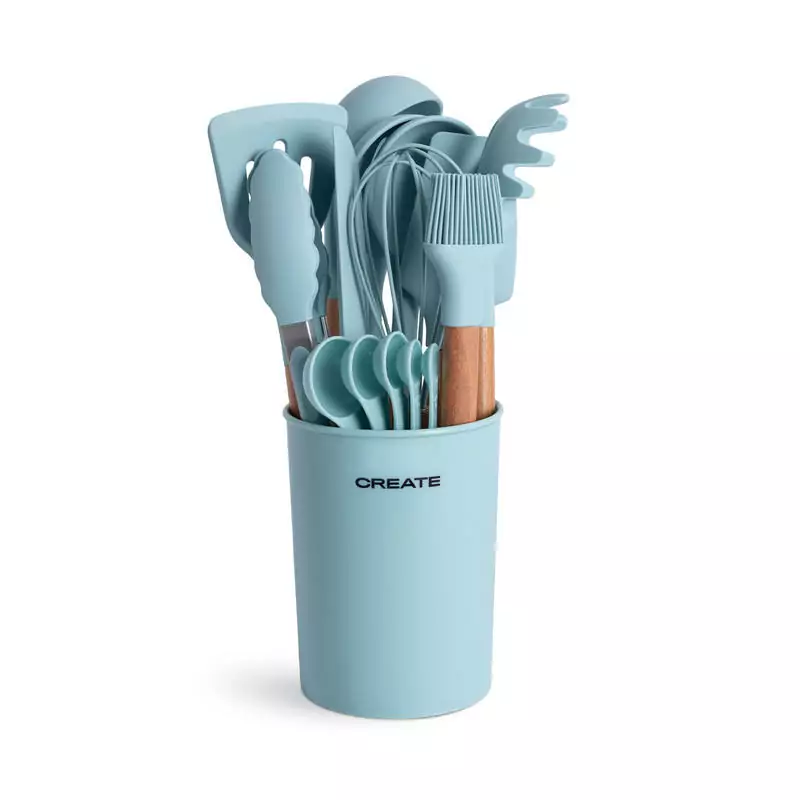 Set utensilios madera + silicona de cocina Create Set utensilios madera + silicona de cocina Create