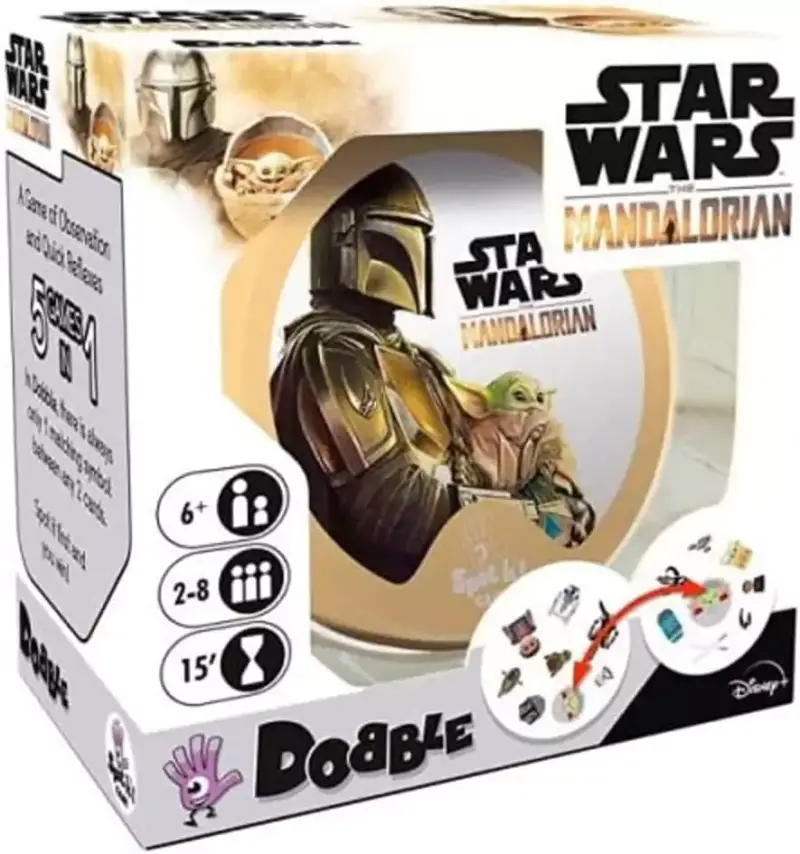 Juego de cartas Zygomatic Dobble Star Wars Mandalorian Juego de cartas Zygomatic Dobble Star Wars Mandalorian