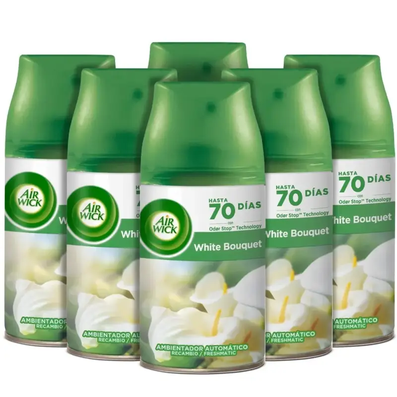 Pack 6x Air Wick Ambientador Freshmatic Pack 6x Air Wick Ambientador Freshmatic