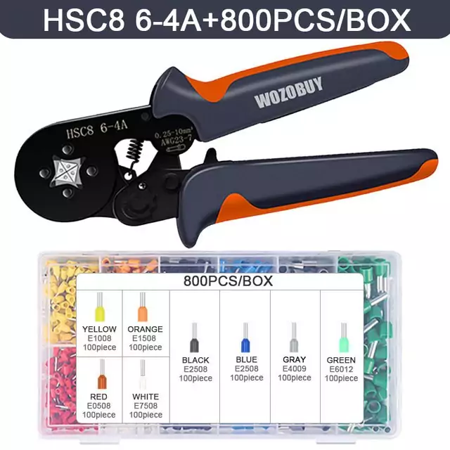 Crimpadora de terminales + 800 piezas Crimpadora de terminales + 800 piezas