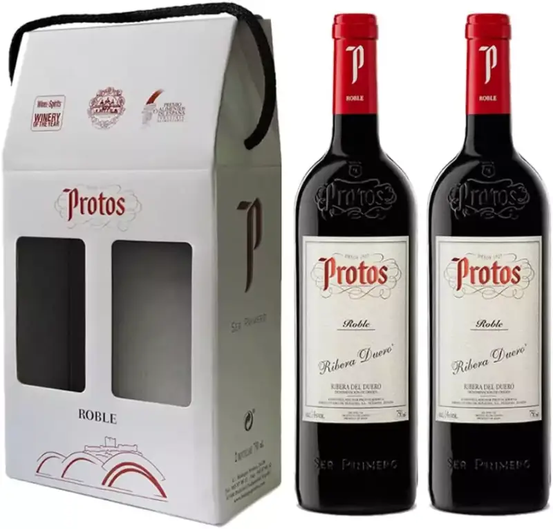 Estuche Vino Tinto Protos Roble Estuche Vino Tinto Protos Roble